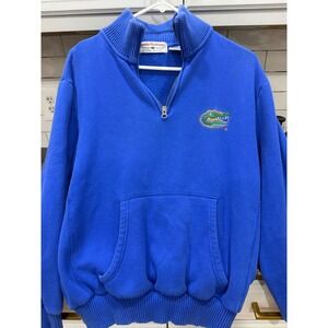 Boca Classics Florida Gators Quarter Zip Sweatshirt Mens Small Blue Pullover